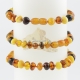 Baltic amber beads multi-colour clasp Baltic amber beads multi-colour clasp