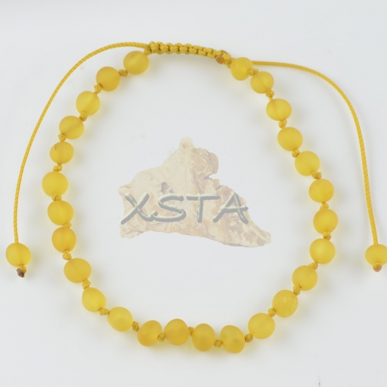 Womens adjustable amber bracelet raw honey color Womens adjustable amber bracelet raw honey color