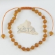 Womens adjustable amber bracelet raw cognac color Womens adjustable amber bracelet raw cognac color