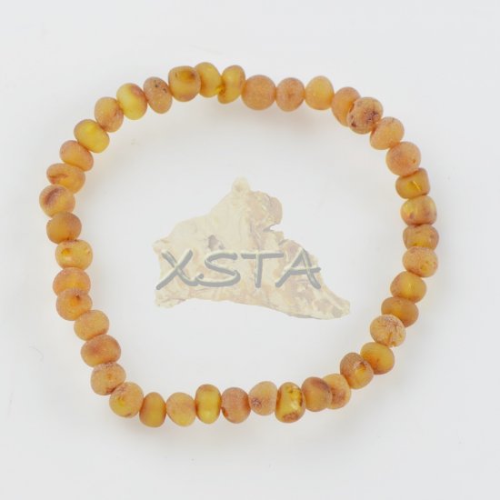 Baltic amber raw beads bracelet Baroque