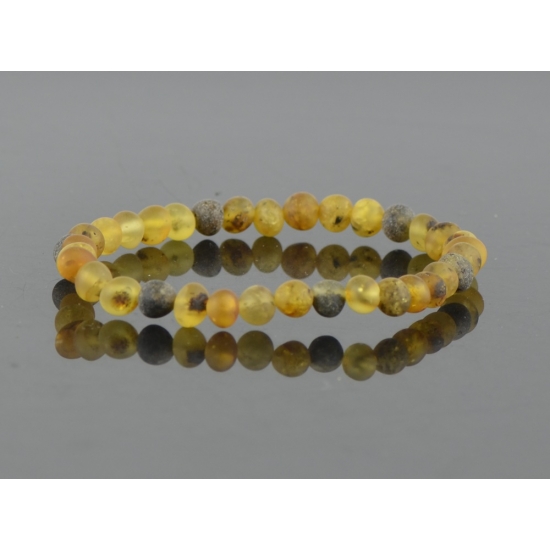 Amber bracelet baroque green raw women Amber bracelet baroque green raw women