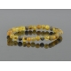 Amber bracelet baroque green raw women Amber bracelet baroque green raw women