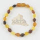 Amber bracelet mix olive raw beads with clasp Amber bracelet mix olive raw beads with clasp