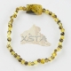 Amber bracelet green new style 18 cm Amber bracelet green new style 18 cm