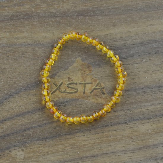 Amber teething bracelet tiny beads
