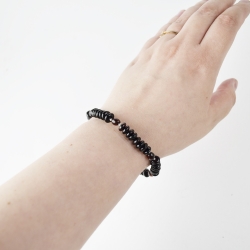 Amber multicolor beads bracelet