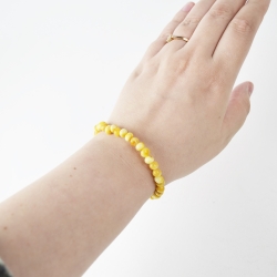 Butter Amber bracelet baroque large