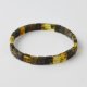 Green color amber bracelet cube beads fo women