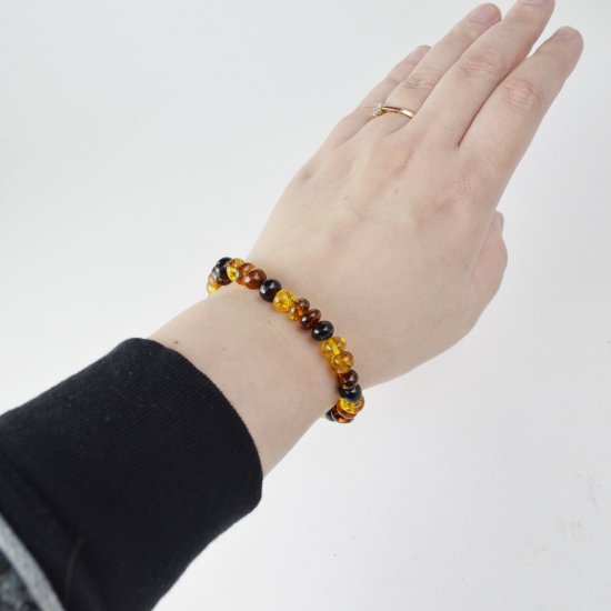 Mix color Baltic amber bracelets