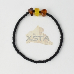 Polish Amber bracelet multi with screw clasp