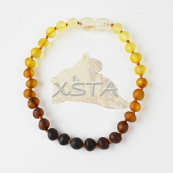 Amber bracelet rainbow with screw clasp new