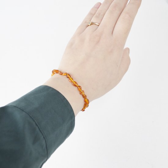 Wholesale amber bracelet polished cognac