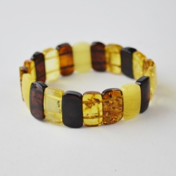 Mix color amber massive bracelet
