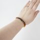 Rainbow mix olive raw amber bracelet for adults
