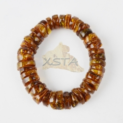 Amber bracelet cognac 21 cm for men
