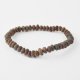 Amber bracelet cherry men raw beads 21 cm