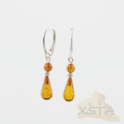 Baltic amber earrings with sterling silver 925 Baltic amber earrings with sterling silver 925