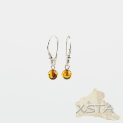 Amber earrings with sterling silver 925 Amber earrings with sterling silver 925