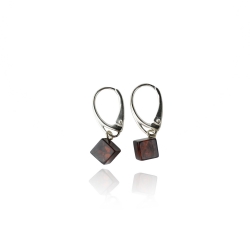 Baltic amber cube earrings Baltic amber cube earrings