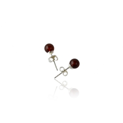 Cherry round amber earrings Cherry round amber earrings