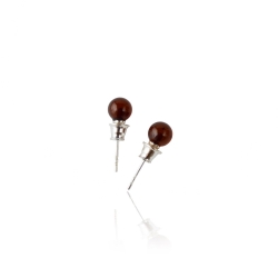 Cherry round Baltic amber earrings Cherry round Baltic amber earrings