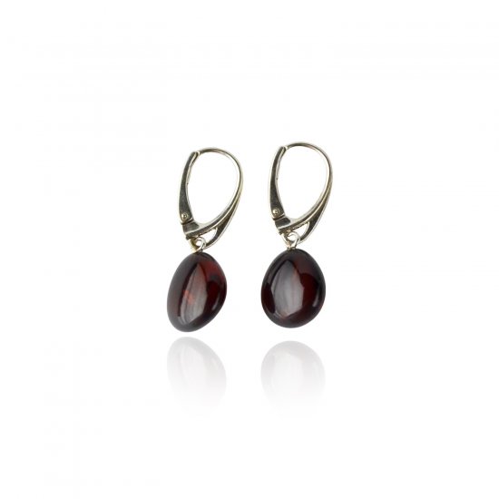 Cherry Baltic amber earrings