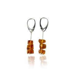 Baltic amber earrings cognac color Baltic amber earrings cognac color