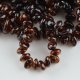 Amber necklace polished cherry baroque