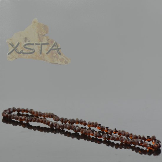 Amber necklace unpolished raw amber beads