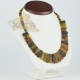 Amber kolje necklace green color Amber kolje necklace green color