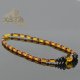Mix color amber beads necklace for adults