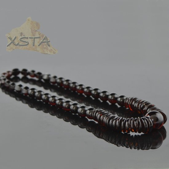 Luxury cherry amber necklace for adults