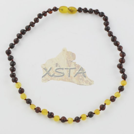Amber babies necklace raw cherry yellow