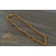 Amber babies necklace with raw amber beads