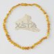 Amber teething bracelet with raw beads for baby