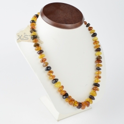 Amber necklace with large  oval beads