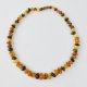 Amber necklace with large  oval beads