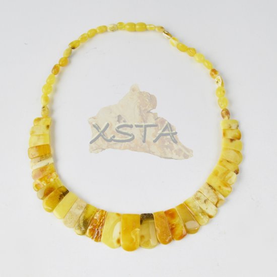 Amber necklace kolje mix yellow