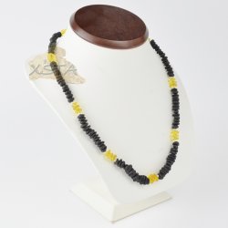 Natural Amber necklace with mixed for men 