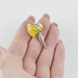 Baltic amber pendant for men