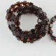  Amber bracelet natural beads large cherry color