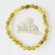 Olive medium green amber bracelet