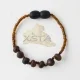Amber teething bracelet baroque cherry raw
