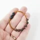 Amber teething bracelet baroque cherry raw