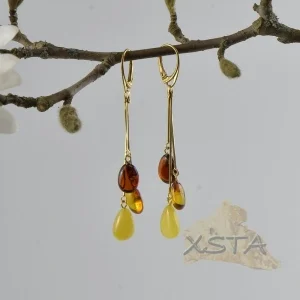 Amber earrings