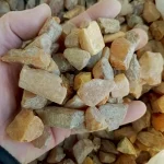 Raw amber nuggets for production