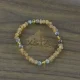 Baltic amber bracelet with jasper