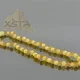Raw amber necklace baroque multicolour