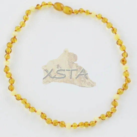 Amber teething necklace for babies or kids