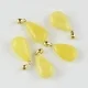 Baltic amber pendant matt yellow